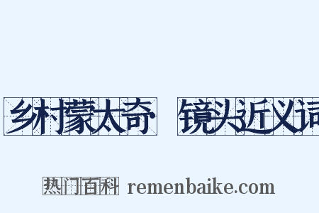 乡村蒙太奇·镜头近义词是什么意思的图片
